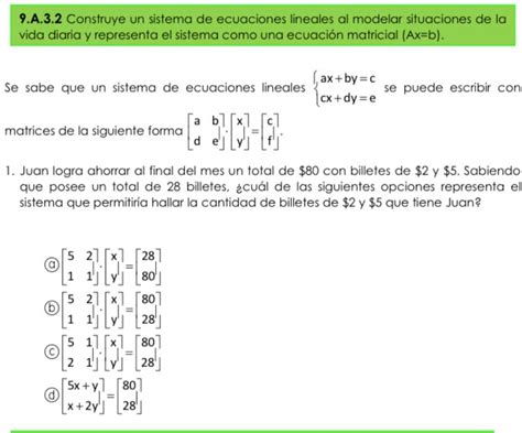 Ecuaciones Lineales En La Vida Cotidiana Prodesma