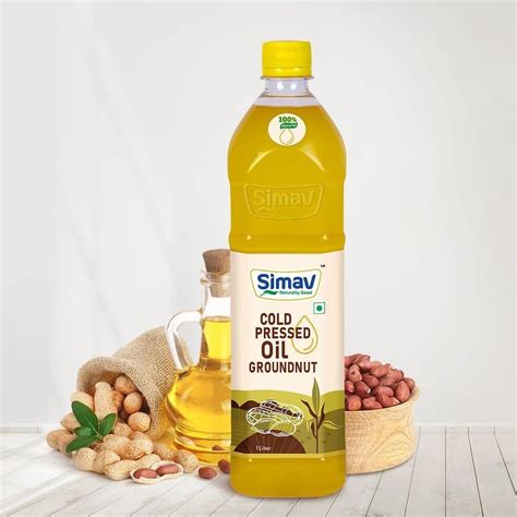 Lowers Cholesterol 1 Litre Cold Pressed Groundnut Oil For Cooking At