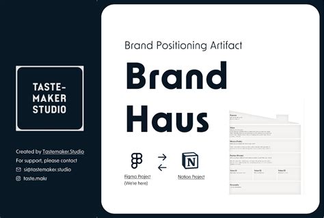 Template Positioning Artifact Brand Haus Figma Community