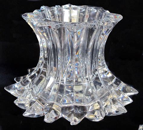 PartyLite P7378 Aurora Pillar Candle Holder RETIRED 24 Lead Clear