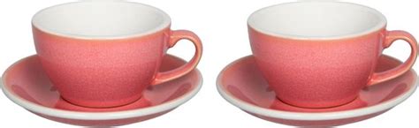 Loveramics Egg Cappuccinokop Met Schotel Set Van 2 250ml Berry