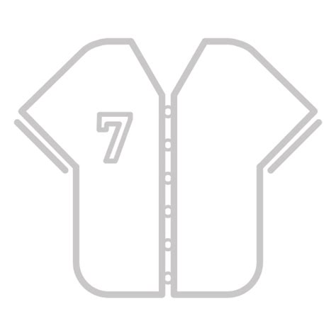 Diseño Png Y Svg De Icono De Camiseta De Béisbol Para Camisetas