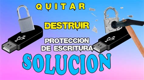 COMO QUITAR LA PROTECCIÓN CONTRA ESCRITURA DE MEMORIA USB SD DISCO