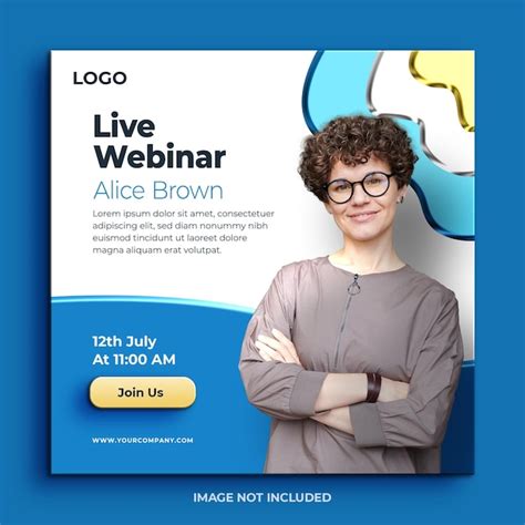 Premium Psd Live Webinar Template Design