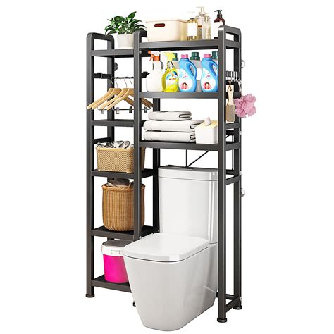 Mmbaby Over The Toilet Storage Cabinet With Toilet Paper Holder Stand