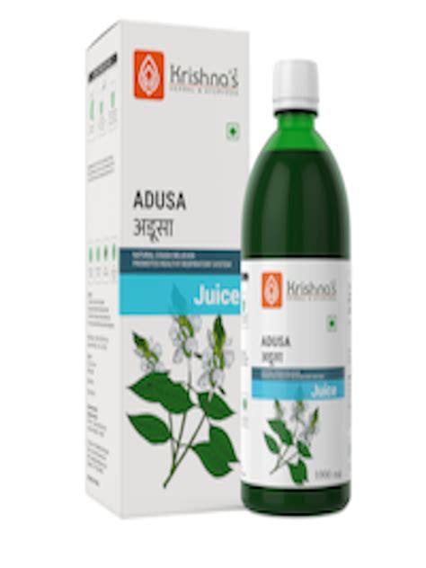 Buy Krishnas Herbal And Ayurveda Bpa Free Adusa Juice To Relieve Cough