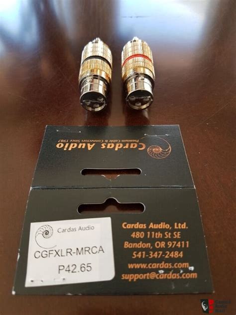 Cardas Audio CGA FXLR - MRCA Cable Adapters (set of 2) Photo #4422908 ...