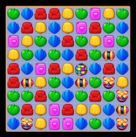 match game elements behance