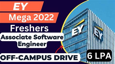 EY Mega Off Campus Drive 2023 Hiring Freshers For Associate Software