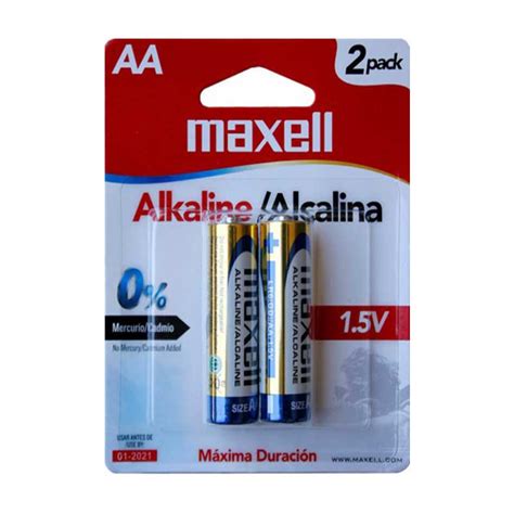 Batería Alcalina 1 5V AA MAXELL Refrigeración Barbosa