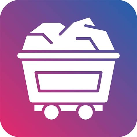 Premium Vector Vector Design Mining Cart Icon Style