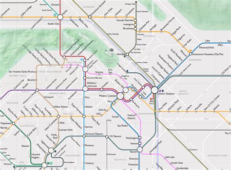 Los Angeles Metro 20202060 The Future And Growth Of Los Angeles By