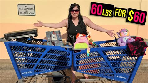 We Couldnt Stop Huge Haul 60 Pounds Thrift With Me At The Goodwill Outlet Bins Bins