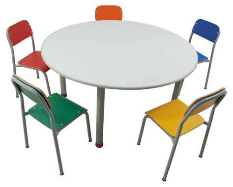 CONJUNTO CIRCULAR 1 MESA E 6 CADEIRAS INFANTIL JUVENIL OU ADULTO MARCA