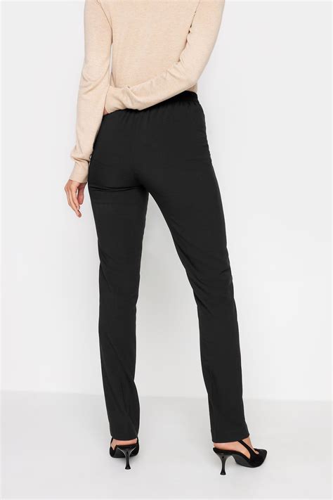 Lts Tall Womens Black Stretch Straight Leg Trousers Long Tall Sally