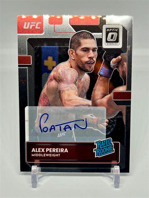 Alex Pereira Signature 108 Prices 2023 Panini Donruss Optic UFC