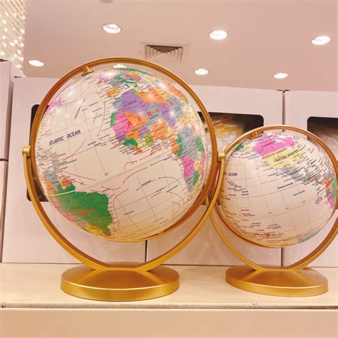 World Globe Decoration World Map Globe With Metal Bracket Acrylic World