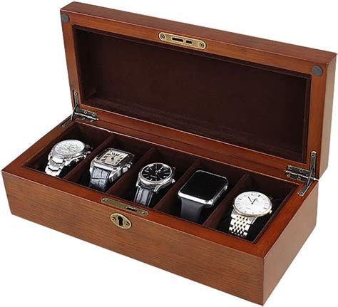 GJ Bsn Caja De Madera Para Relojes Expositor Caja Para Joyas