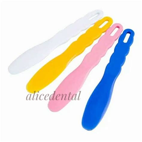 Jual Dental Spatula Alginat Plastik Spatel Spatle Sendok Pengaduk Alat