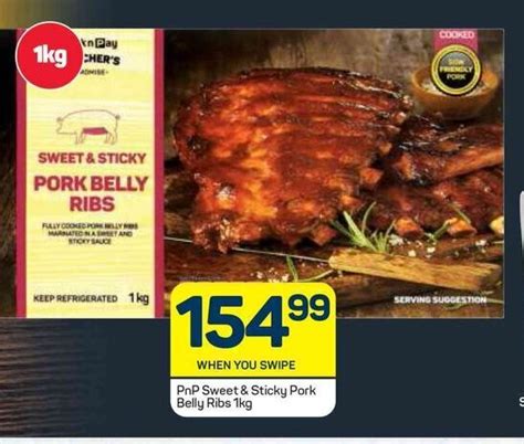 Pnp Sweet Sticky Pork Belly Ribs Kg Offer At Pick N Pay