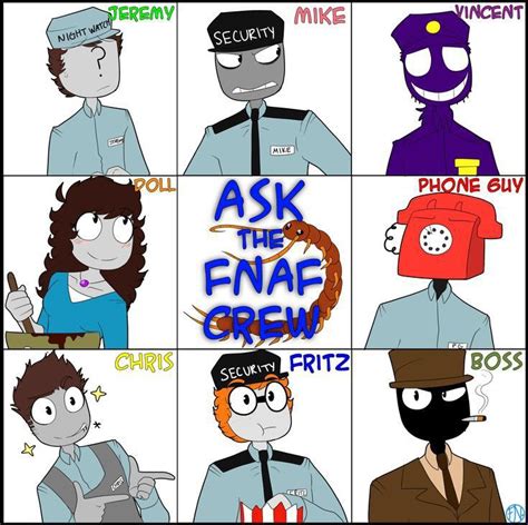 ask the FNAF crew | Rebornica fnaf, Fnaf, Fnaf comics