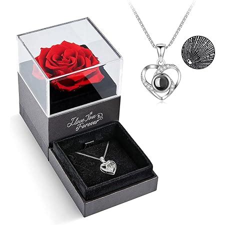 Amazon Gifts For Her Preserved Real Rose With Language