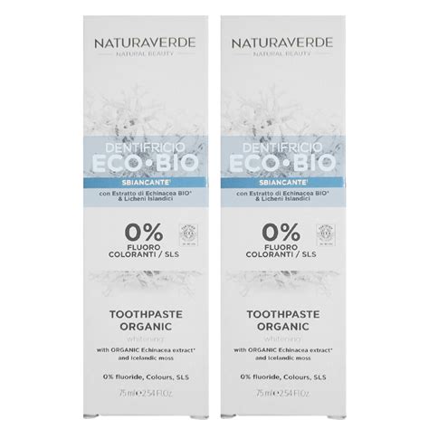 Set 2 X Pasta De Dinti Bio Gel Whitening Naturaverde 75 Ml EMAG Ro