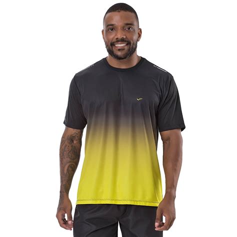 Compre Camiseta Esportiva Gola Careca Estampa Degrad Frontal Elite