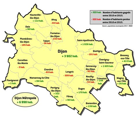 Côte d OR Démographie La métropole de Dijon gagne des habitants au