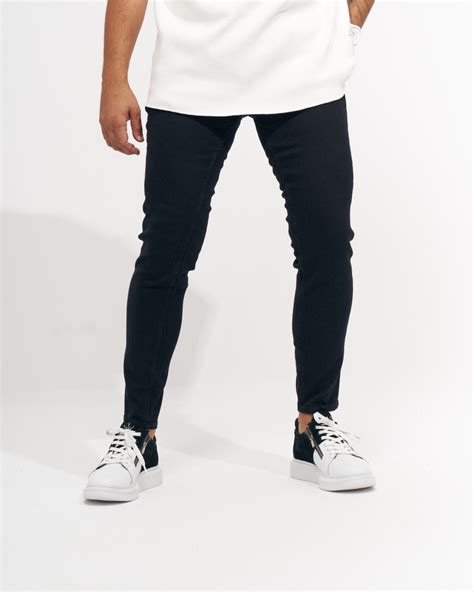 Jeans Skinny Fit Noirs Pour Hommes Martin Valen