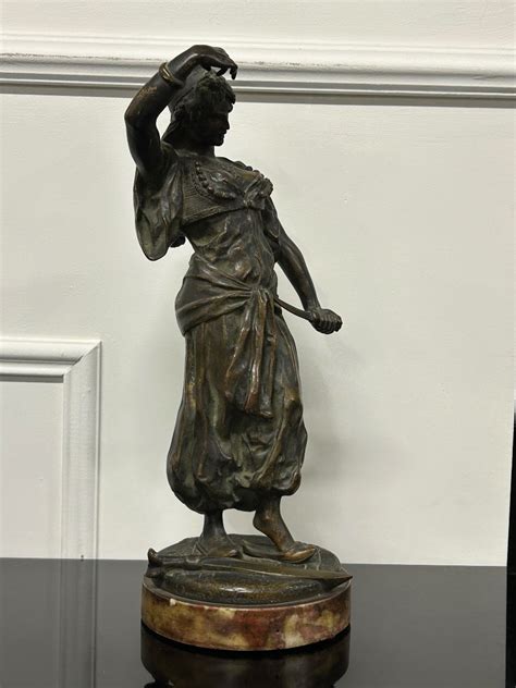 Proantic Douard Letourneau Judith Sculpture En Bronze