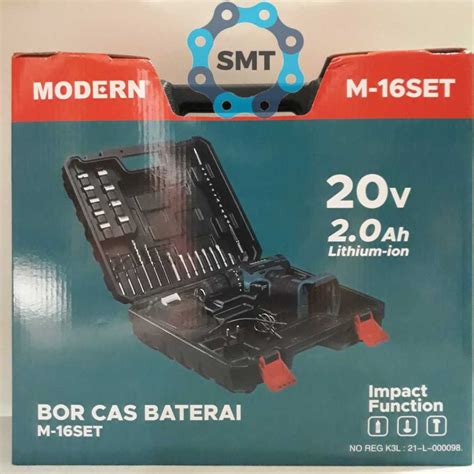 Jual Mesin Bor Ml Cordless Impact Brushless Modern M M M