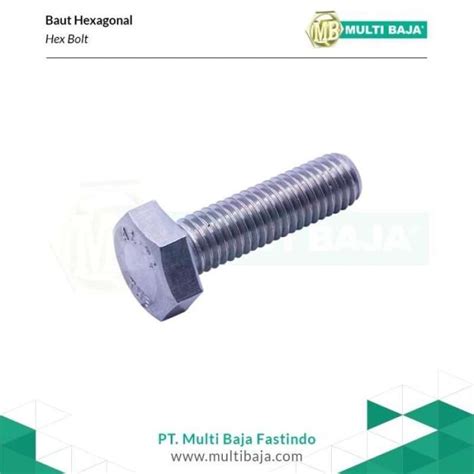 Jual Besi Hex Bolt FT M10 X 40 Baut Hexagon Besi Putih Di Seller