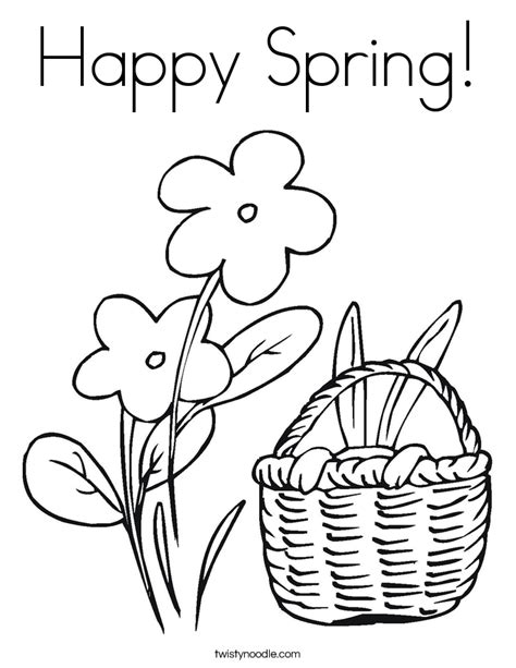 Spring Coloring Pages Free Printables - Coloring Home