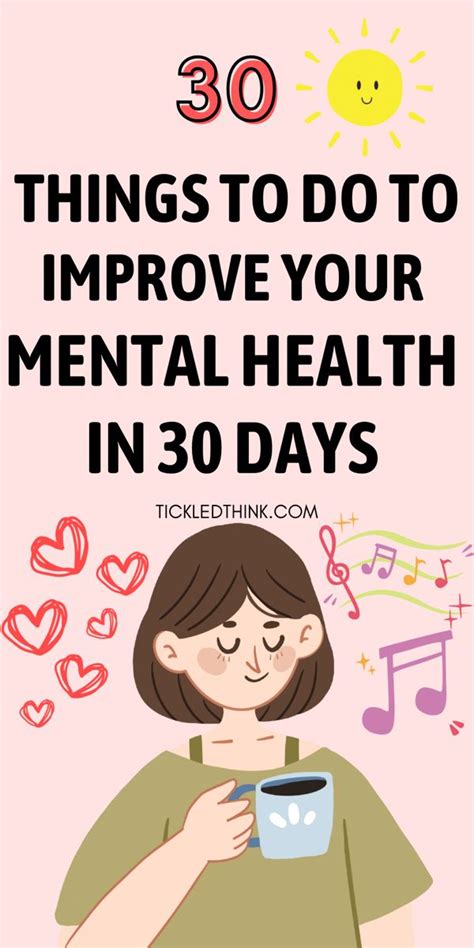 30 Things To Do To Improve Your Mental Health In 30 Days Health