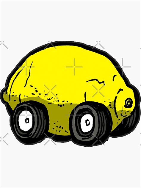 Lemon Car Meme Sticker For Sale By Sketchnkustom Redbubble