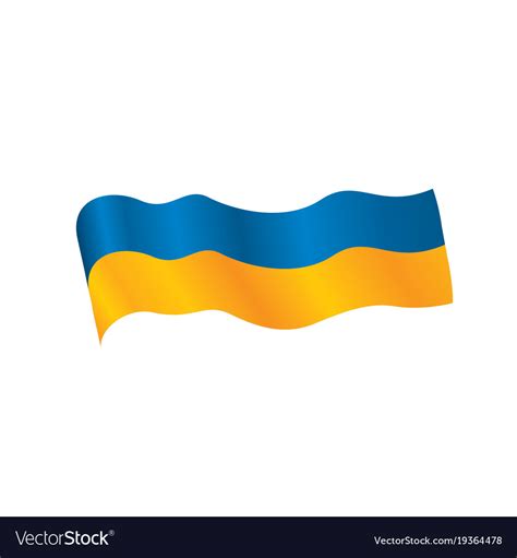 Ukraine flag Royalty Free Vector Image - VectorStock