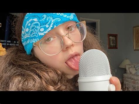 ASMR Eating My Blue Yeti Mic Licking Lots Of Wet Mouth Sounds