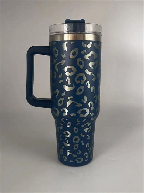 40oz Cheetah Leopard Laser Etched Stainless Steel Tumbler Walmart