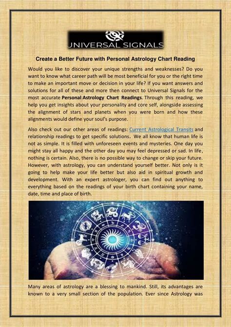 Ppt Create A Better Future With Personal Astrology Chart Reading