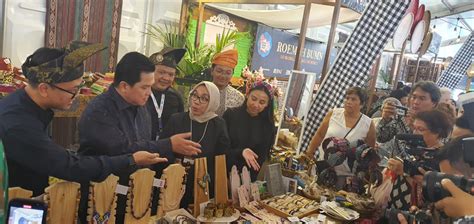 Erick Thohir Semangati UMKM Binaan Pertamina Di Tong Tong Fair Belanda