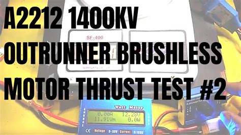 A2212 1400kv Outrunner Brushless Motor Thrust Test 2 YouTube