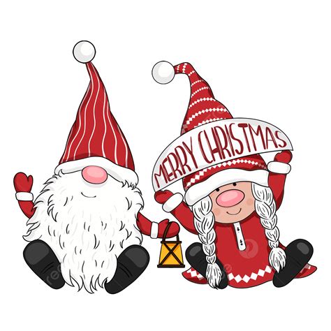 Christmas Dwarf Hd Transparent Cartoon Gnome Christmas Happy Girl And