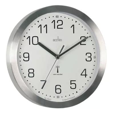 Buy Acctim 74337 Mason Radio Controlled Wall Clock Silver From Our