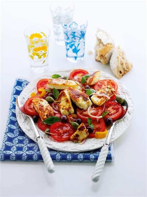 Mediterranean Halloumi Salad Recipe Delicious Magazine