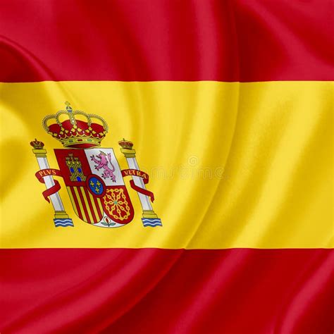 Spain Waving Flag Stock Image Image Of Icon Postcard