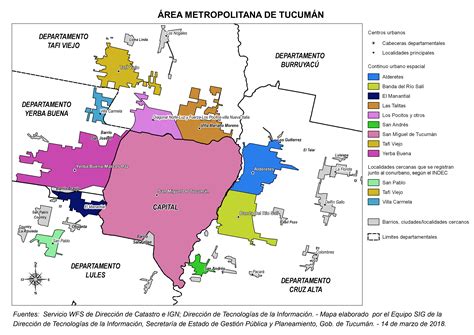 Map Of The Greater San Miguel De Tucumán Ex