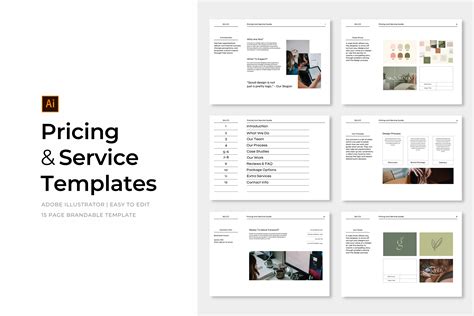 Pricing And Service Guide Template Graphic By Selwyn Goodman Creative