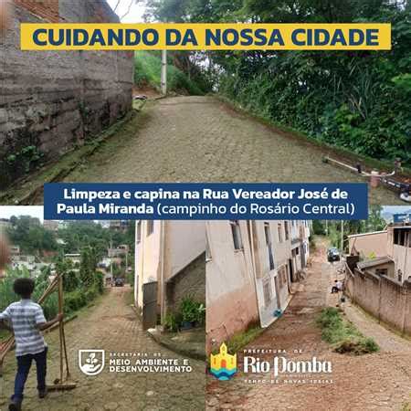 Prefeitura Municipal De Rio Pomba CUIDANDO DA NOSSA CIDADE