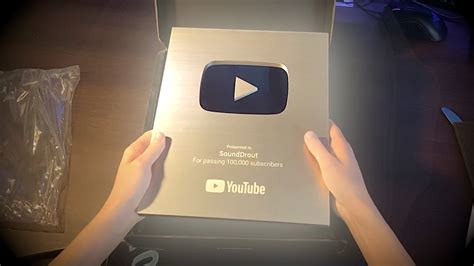 Silver Play Button Youtube 100k Creator Award Unboxing Youtube